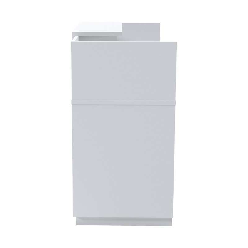 Γραφείο reception Lotus pakoworld σε λευκή απόχρωση 180x70x110εκ Γραφείο reception Lotus pakoworld σε λευκή απόχρωση 180x70x110εκ - Image 4