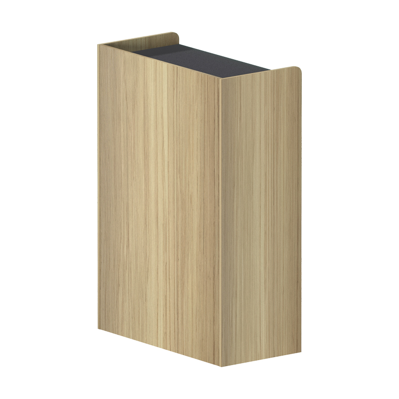 Ντουλάπι γραφείου χαμηλό Lotus pakoworld σε φυσική-ανθρακί απόχρωση 80x40x120εκ Ντουλάπι γραφείου χαμηλό Lotus pakoworld σε φυσική-ανθρακί απόχρωση 80x40x120εκ - Image 2