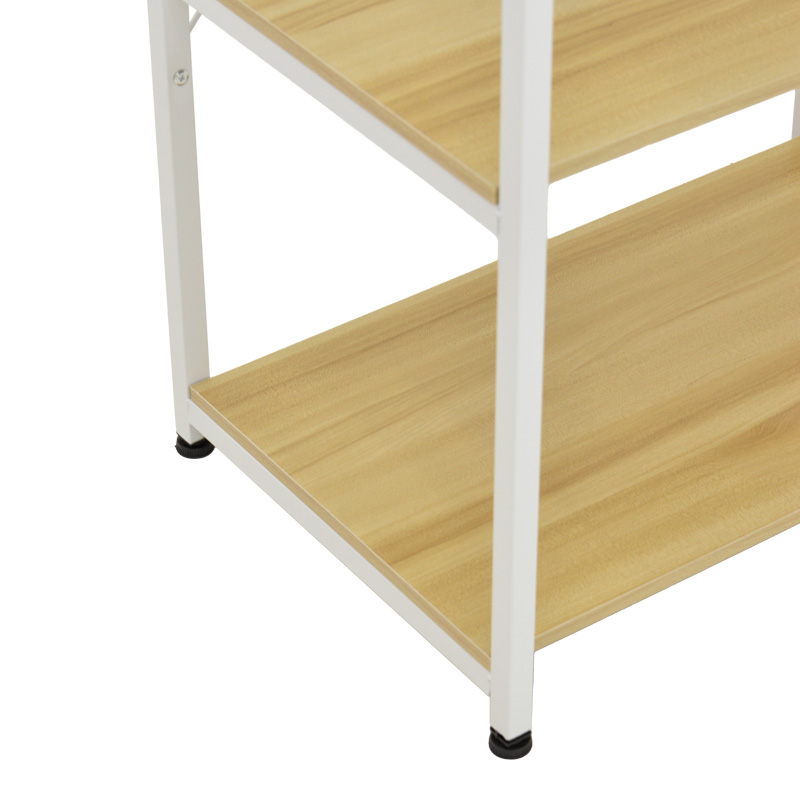 Ραφιέρα επιδαπέδια Depo pakoworld μέταλλο λευκό-mdf σε φυσική απόχρωση 60x40x120εκ Ραφιέρα επιδαπέδια Depo pakoworld μέταλλο λευκό-mdf σε φυσική απόχρωση 60x40x120εκ - Image 5