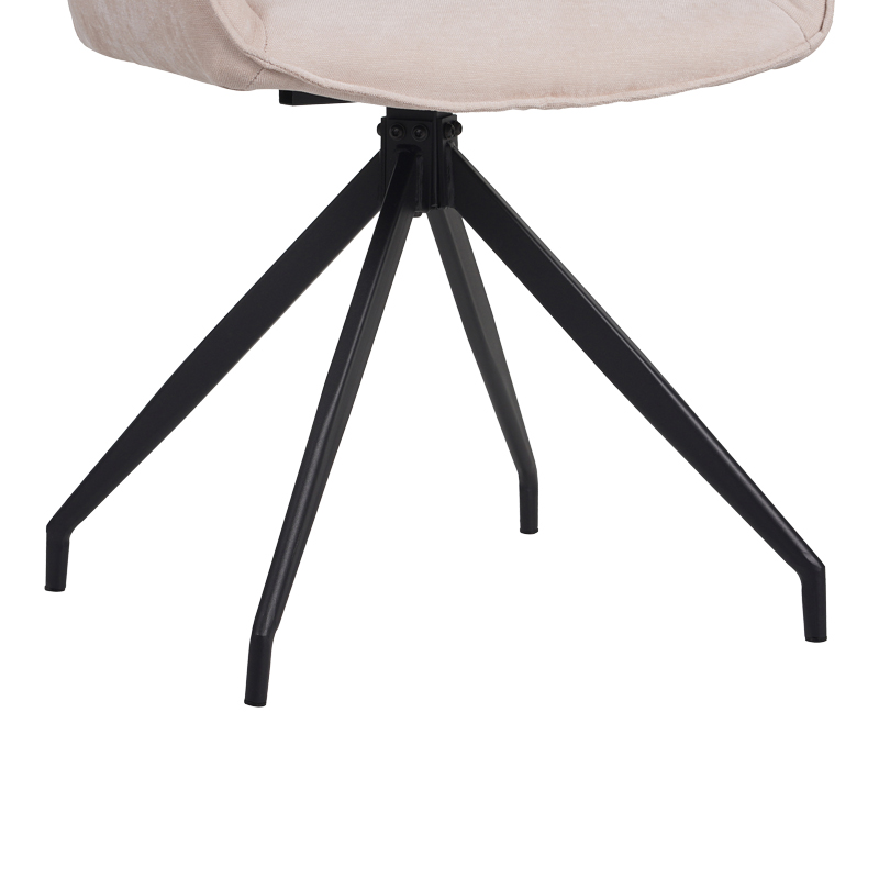 Καρέκλα περιστρεφόμενη Kadeira pakoworld ύφασμα μπεζ με μαύρα μεταλλικά πόδια 57.5x51x89 Καρέκλα περιστρεφόμενη Kadeira pakoworld ύφασμα μπεζ με μαύρα μεταλλικά πόδια 57.5x51x89 - Image 8