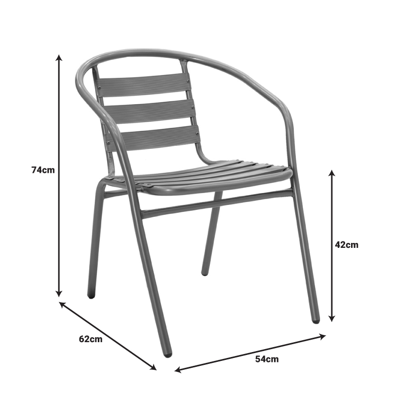 Τραπεζαρία Watson-Tade pakoworld 3τεμ μέταλλο ανθρακί-γυαλί 70x70x70εκ Τραπεζαρία Watson-Tade pakoworld 3τεμ μέταλλο ανθρακί-γυαλί 70x70x70εκ - Image 8