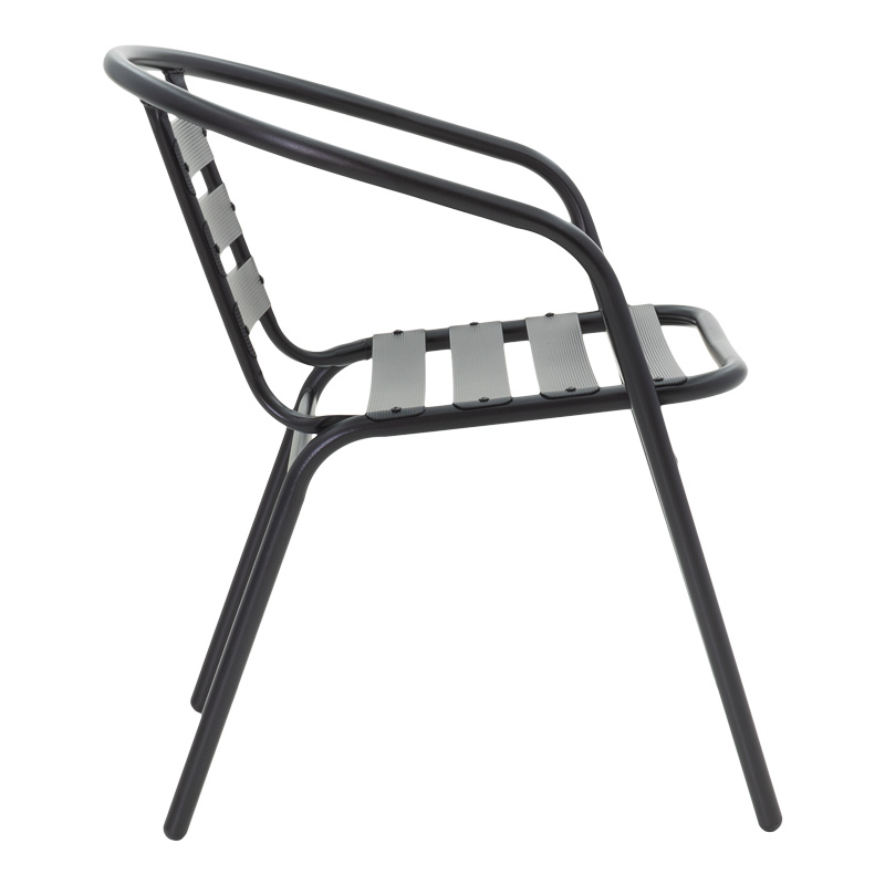 Τραπεζαρία Vergo-Tade pakoworld 3τεμ μαύρο μέταλλο Φ60x70εκ Τραπεζαρία Vergo-Tade pakoworld 3τεμ μαύρο μέταλλο Φ60x70εκ - Image 4