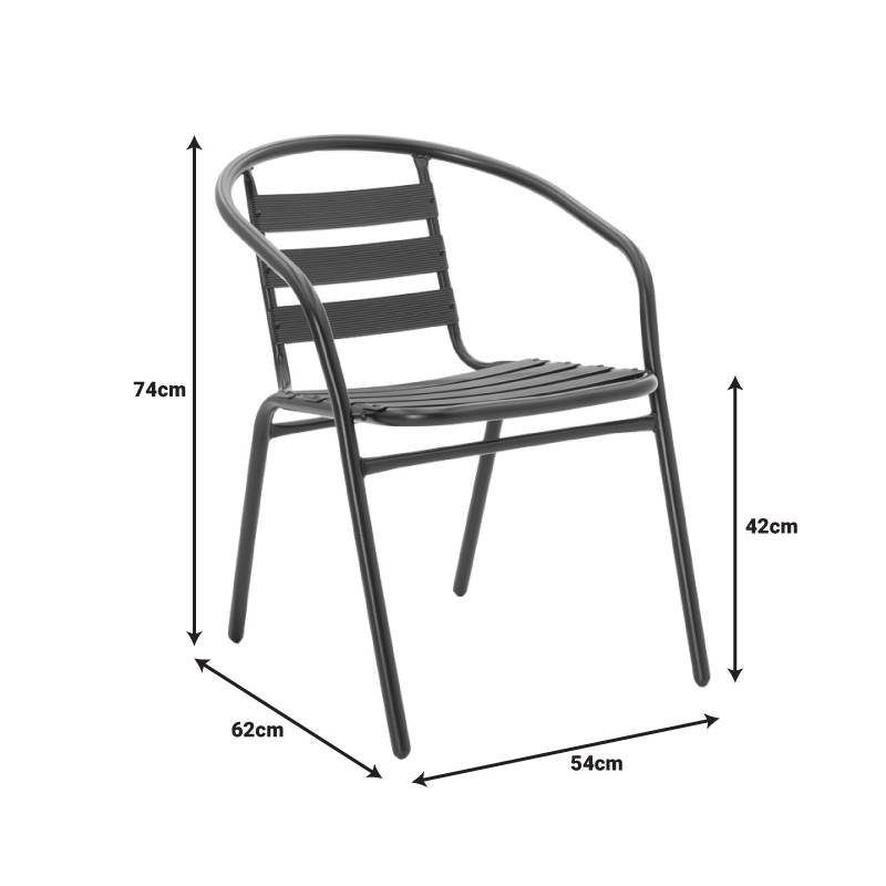 Τραπεζαρία Vergo-Tade pakoworld 3τεμ μαύρο μέταλλο Φ60x70εκ Τραπεζαρία Vergo-Tade pakoworld 3τεμ μαύρο μέταλλο Φ60x70εκ - Image 8