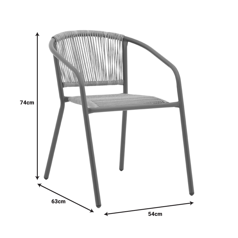 Τραπεζαρία Valor-Lindaria pakoworld σετ 5τεμ μέταλλο ανθρακί-γυαλί-pe rattan 110x60x70εκ Τραπεζαρία Valor-Lindaria pakoworld σετ 5τεμ μέταλλο ανθρακί-γυαλί-pe rattan 110x60x70εκ - Image 8