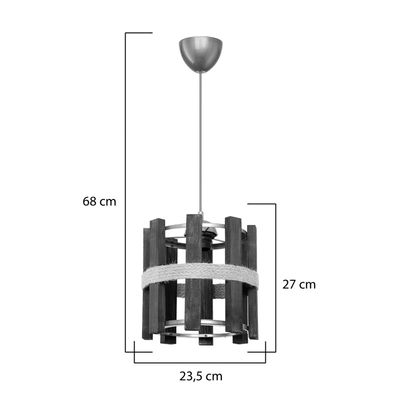 Φωτιστικό οροφής μονόφωτο Lidya pakoworld Ε27 σε καφέ απόχρωση Φ31.5x28εκ Φωτιστικό οροφής μονόφωτο Lidya pakoworld Ε27 σε καφέ απόχρωση Φ31.5x28εκ - Image 4