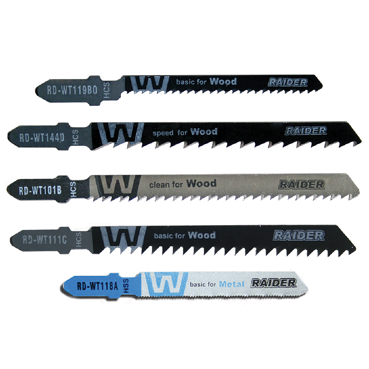 RAIDER Λάμα σέγας ξύλου-μετάλλου σετ 5 τεμ 155413 RAIDER Λάμα σέγας ξύλου-μετάλλου σετ 5 τεμ 155413