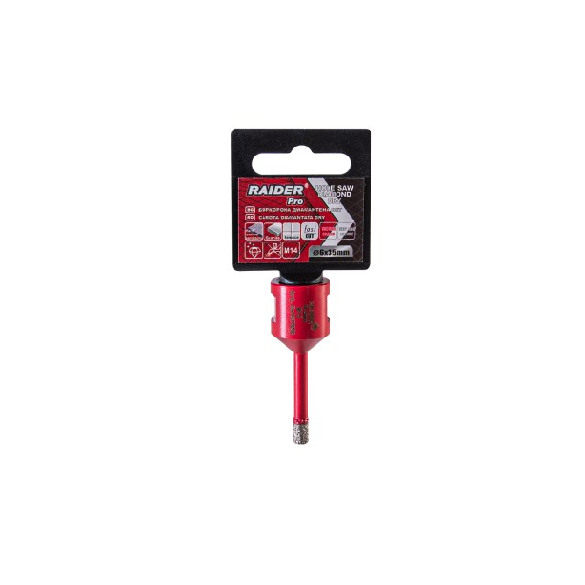 RAIDER Ποτηροτρύπανο διαμαντέ M14 Φ06mm 157838 RAIDER Ποτηροτρύπανο διαμαντέ M14 Φ06mm 157838