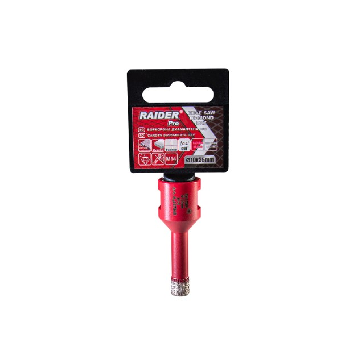 RAIDER Ποτηροτρύπανο διαμαντέ M14 Φ10mm 157840 RAIDER Ποτηροτρύπανο διαμαντέ M14 Φ10mm 157840