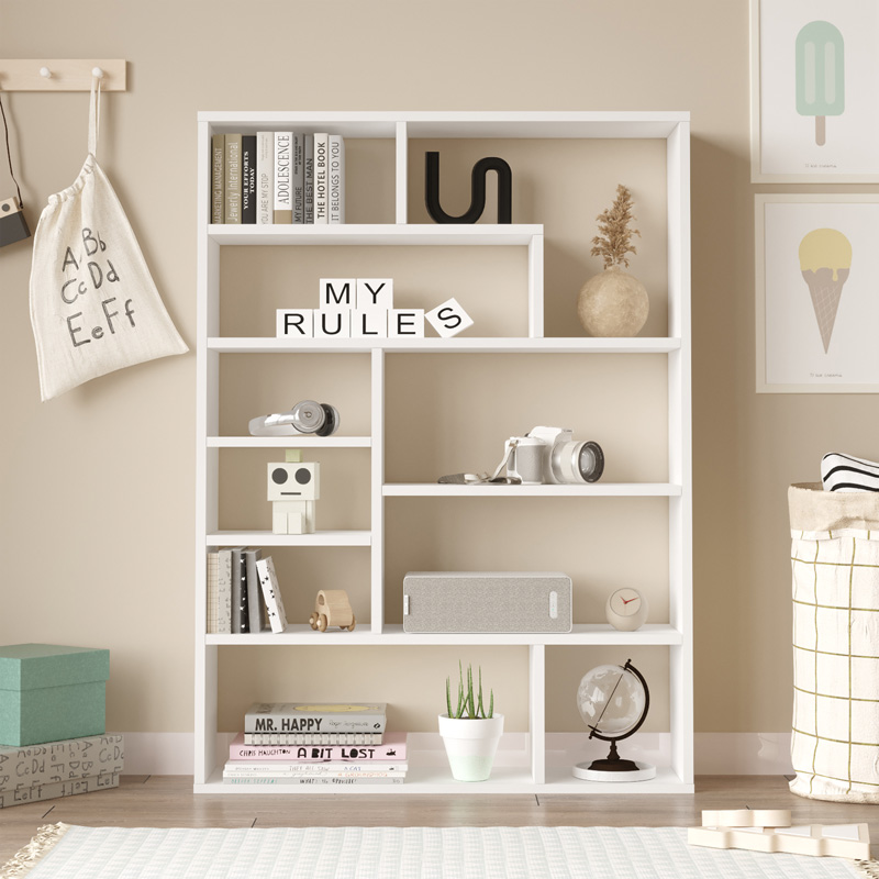 Βιβλιοθήκη Decora pakoworld σε λευκη απόχρωση 90x22x123.6εκ Βιβλιοθήκη Decora pakoworld σε λευκη απόχρωση 90x22x123.6εκ - Image 3