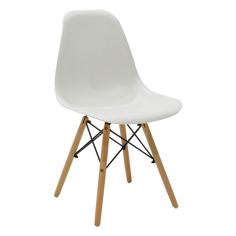 Τραπεζαρία Julita-Balou pakoworld σετ 5τεμ pp-mdf λευκo Φ100x73εκ Τραπεζαρία Julita-Balou pakoworld σετ 5τεμ pp-mdf λευκo Φ100x73εκ - Image 2