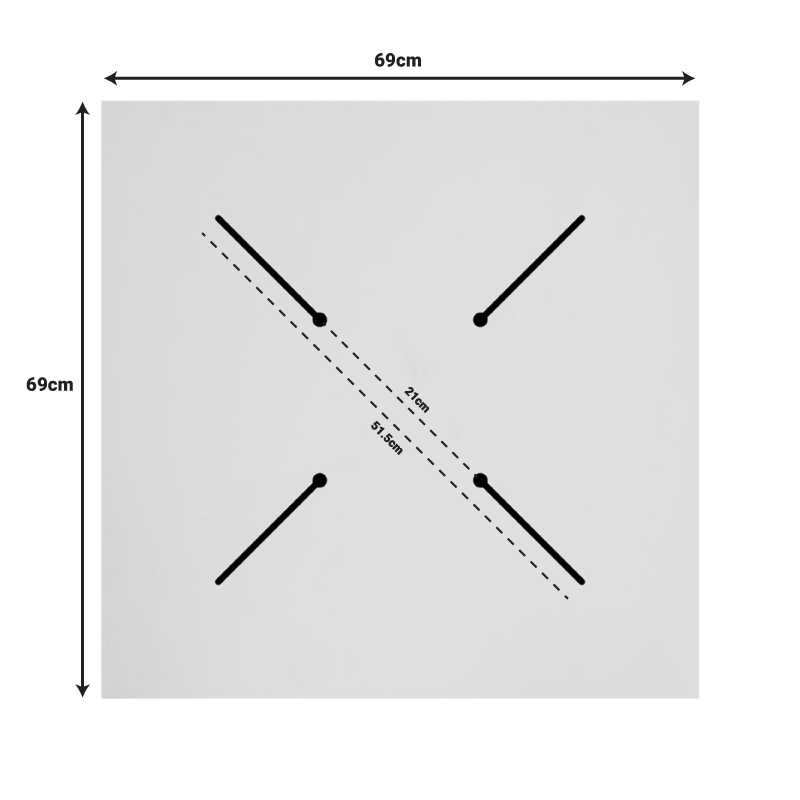 Επιφάνεια τραπεζιού Vergia pakoworld HPL σε ανθρακί όψης μαρμάρου 69x69εκ πάχους 12mm Επιφάνεια τραπεζιού Vergia pakoworld HPL σε ανθρακί όψης μαρμάρου 69x69εκ πάχους 12mm - Image 4
