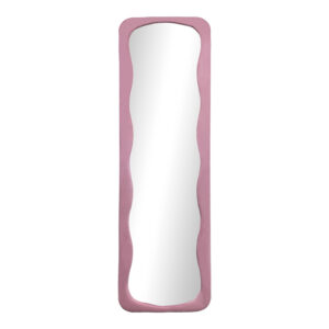 Καθρέπτης δαπέδου Lezour pakoworld βελούδο σε σάπιο μήλο απόχρωση 50x5x170εκ