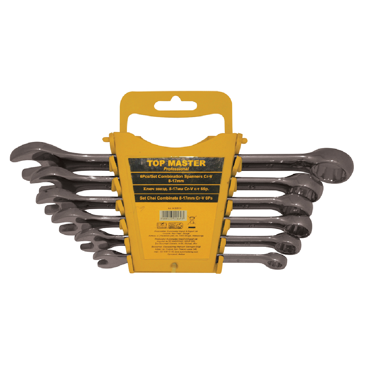 TOP MASTER Γερμανοπολύγωνα σετ 6τεμ Cr-V νίκελ 8-17ΜΜ 235111 TOP MASTER Γερμανοπολύγωνα σετ 6τεμ Cr-V νίκελ 8-17ΜΜ 235111
