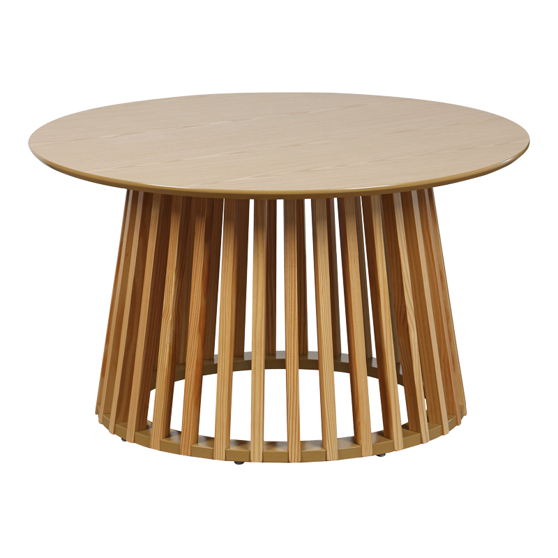 Τραπέζι σαλονιού Domonic pakoworld mdf/pw σε φυσική απόχρωση Φ80x45εκ Τραπέζι σαλονιού Domonic pakoworld mdf/pw σε φυσική απόχρωση Φ80x45εκ - Image 3