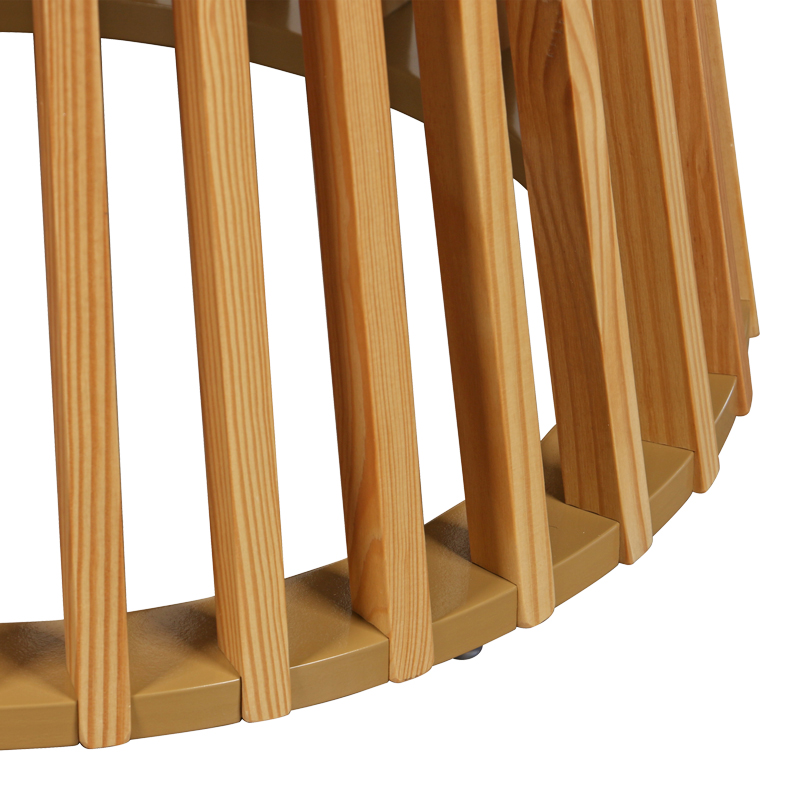 Τραπέζι σαλονιού Domonic pakoworld mdf/pw σε φυσική απόχρωση Φ80x45εκ Τραπέζι σαλονιού Domonic pakoworld mdf/pw σε φυσική απόχρωση Φ80x45εκ - Image 5