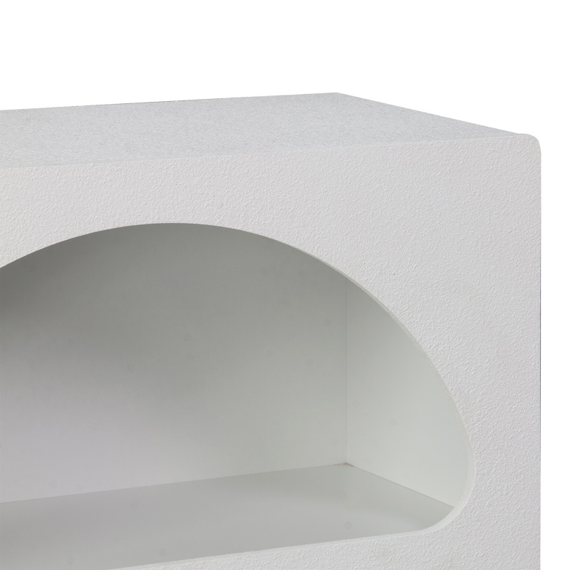 Βιβλιοθήκη-ραφιέρα Emersi pakoworld mdf σε λευκή απόχρωση 70x35x100εκ Βιβλιοθήκη-ραφιέρα Emersi pakoworld mdf σε λευκή απόχρωση 70x35x100εκ - Image 4