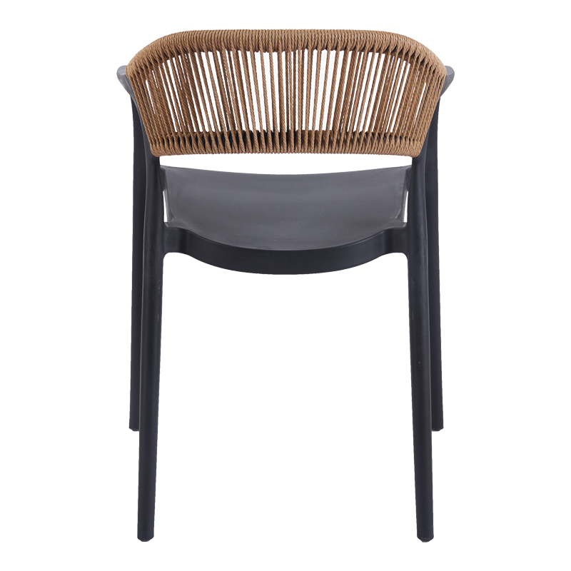 Πολυθρόνα Ankara pakoworld στοιβαζόμενη pp-pe rattan σε μαύρη-φυσική απόχρωση 54x55.5x77εκ Πολυθρόνα Ankara pakoworld στοιβαζόμενη pp-pe rattan σε μαύρη-φυσική απόχρωση 54x55.5x77εκ - Image 5