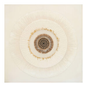 Πίνακας σε καμβά Circled I 3D Inart 80x3x80εκ