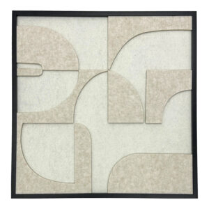 Πίνακας με πλαίσιο Jeire pakoworld λευκό 62x2.5x62εκ