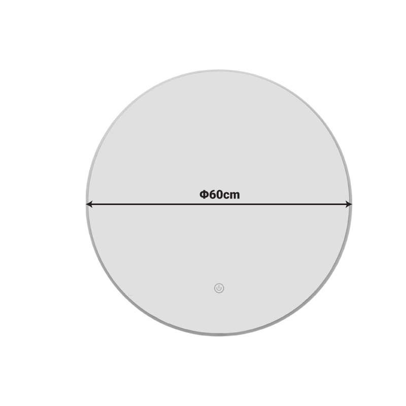 Καθρέπτης Led Lucox pakoworld pp-αλουμίνιο Φ60x3εκ Καθρέπτης Led Lucox pakoworld pp-αλουμίνιο Φ60x3εκ - Image 3