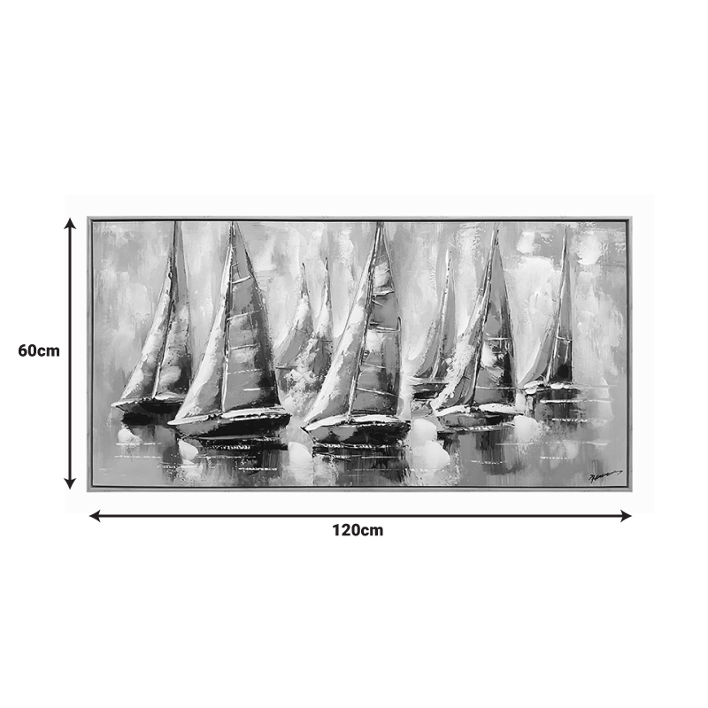 Πίνακας σε καμβά Yelkan Inart με πλαίσιο 120x3.5x60εκ Πίνακας σε καμβά Yelkan Inart με πλαίσιο 120x3.5x60εκ - Image 2