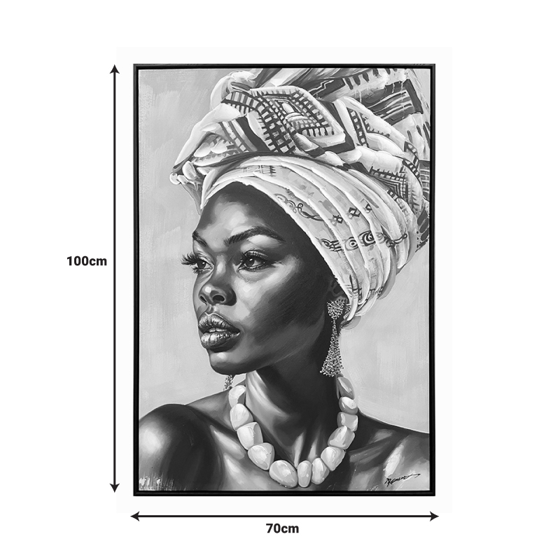 Πίνακας σε καμβά Zaira Ι Inart με πλαίσιο 70x3.5x100εκ Πίνακας σε καμβά Zaira Ι Inart με πλαίσιο 70x3.5x100εκ - Image 2