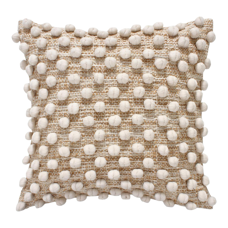 Μαξιλάρι Finne Inart βαμβακερό σε μπεζ απόχρωση 45x45εκ Μαξιλάρι Finne Inart βαμβακερό σε μπεζ απόχρωση 45x45εκ