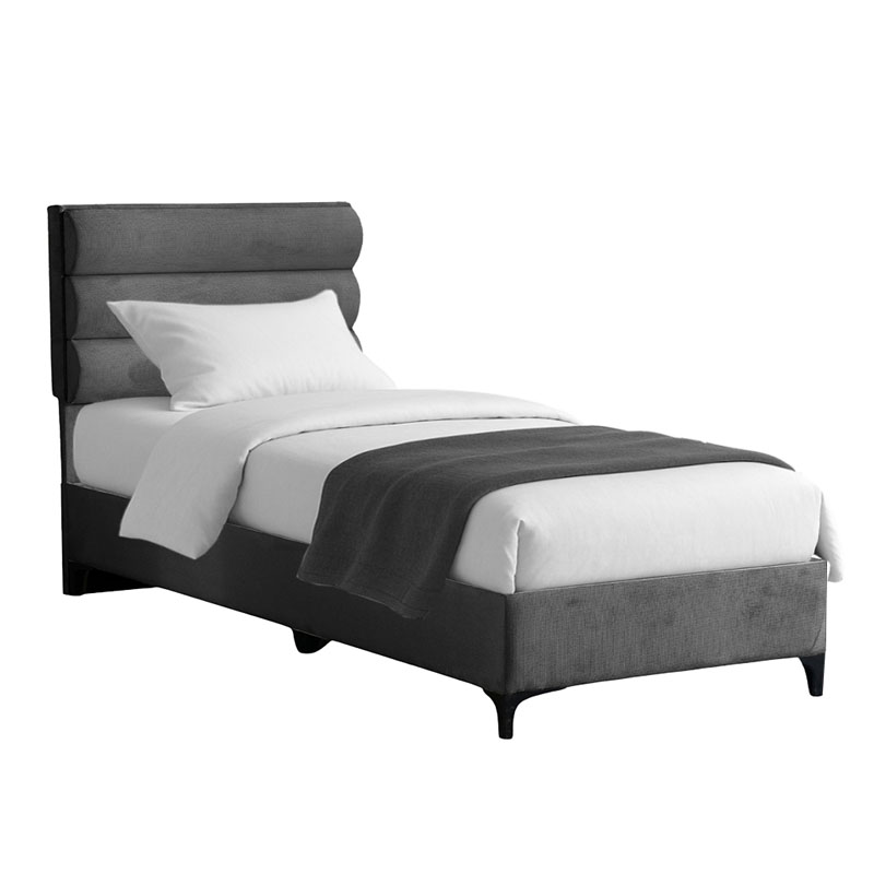 Κρεβάτι Limit pakoworld ύφασμα σε ανθρακί απόχρωση 120x200εκ Κρεβάτι Limit pakoworld ύφασμα σε ανθρακί απόχρωση 120x200εκ