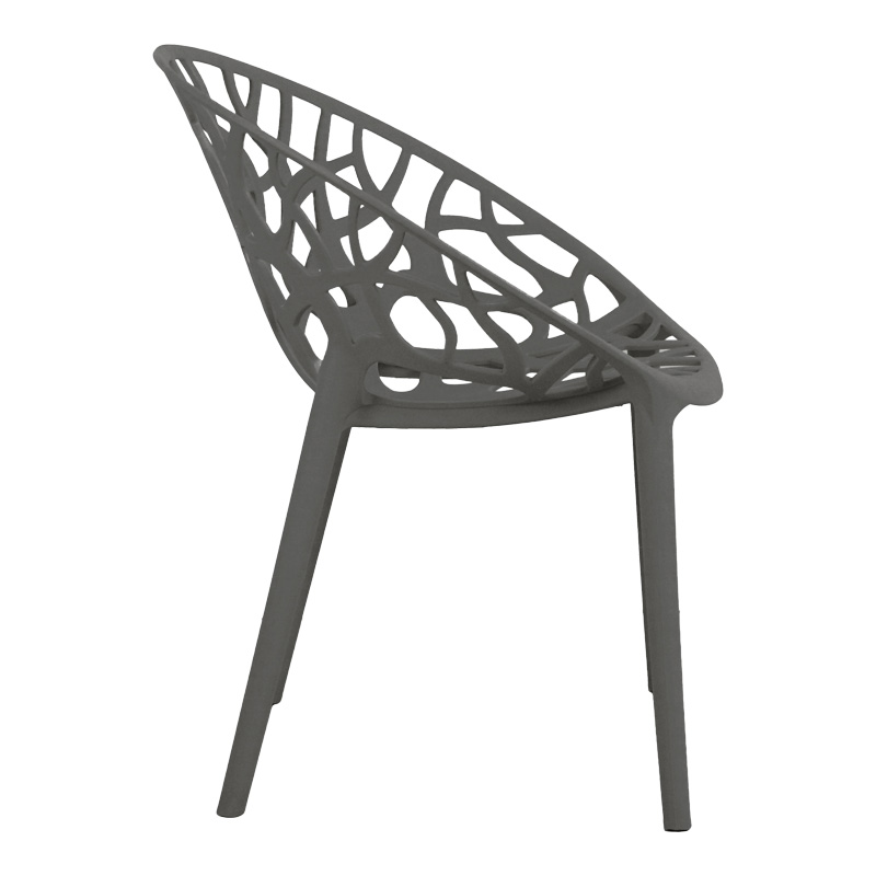 Πολυθρόνα Daren pakoworld pp σε ανθρακί απόχρωση 59x60x79,5εκ Πολυθρόνα Daren pakoworld pp σε ανθρακί απόχρωση 59x60x79,5εκ - Image 3