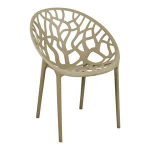 Πολυθρόνα Daren pakoworld pp σε cappuccino απόχρωση 59x60x79