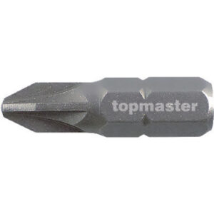 TOP MASTER Μύτη κατσαβιδιού με μέγεθος PZ2 25mm συσκευασία 2τεμ. 338705