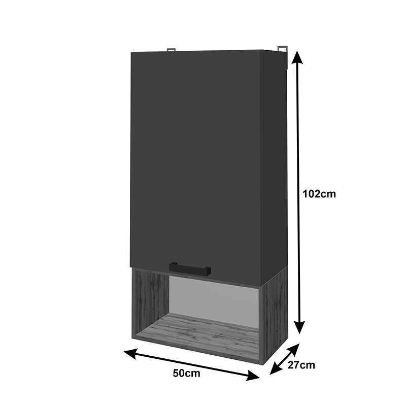Σύνθετο σαλονιού Poelfy pakoworld σε ανθρακί-oak απόχρωση 170x37.5x42εκ Σύνθετο σαλονιού Poelfy pakoworld σε ανθρακί-oak απόχρωση 170x37.5x42εκ - Image 7