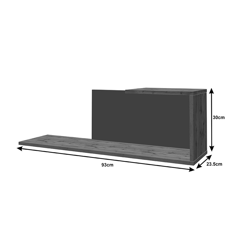 Σύνθετο σαλονιού Poelfy pakoworld σε ανθρακί-oak απόχρωση 170x37.5x42εκ Σύνθετο σαλονιού Poelfy pakoworld σε ανθρακί-oak απόχρωση 170x37.5x42εκ - Image 8