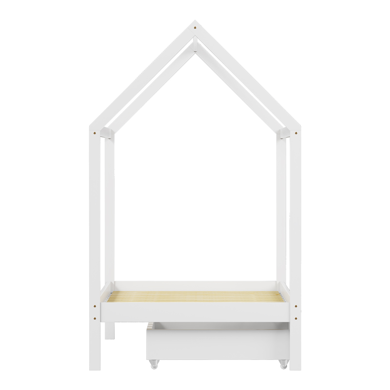 Παιδικό κρεβάτι Mellin τ. Montessori με 2 συρτάρια pakoworld ξύλο πεύκου σε λευκή απόχρωση 90x190εκ Παιδικό κρεβάτι Mellin τ. Montessori με 2 συρτάρια pakoworld ξύλο πεύκου σε λευκή απόχρωση 90x190εκ - Image 6