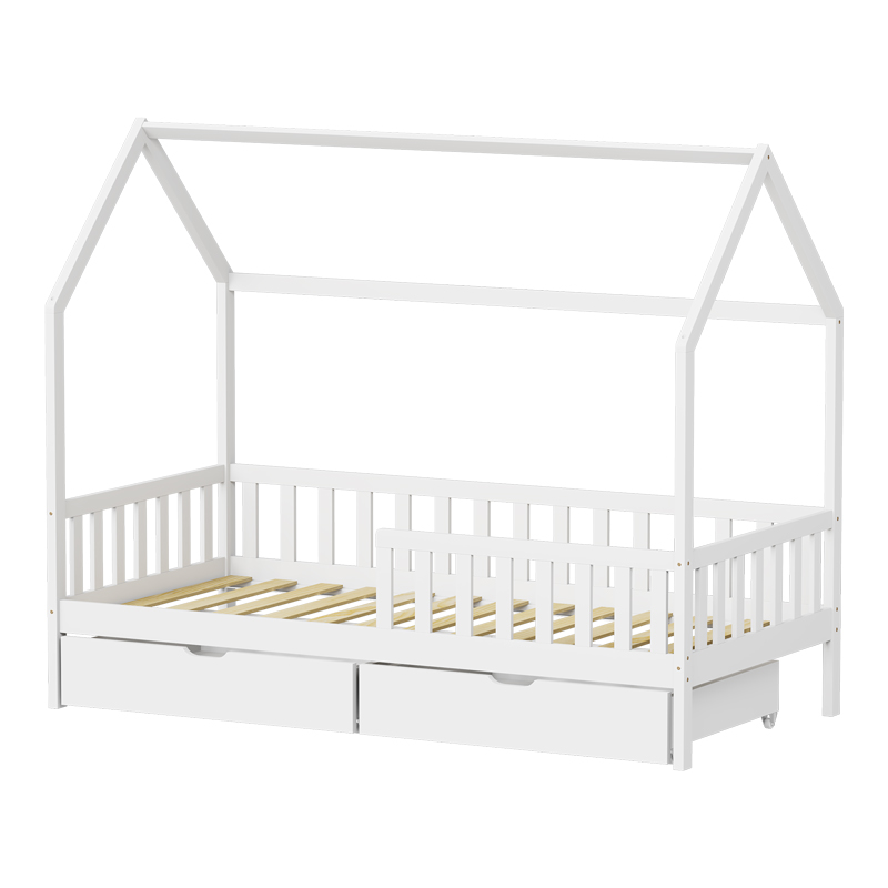 Παιδικό κρεβάτι Piccolo τ. Montessori με 2 συρτάρια pakoworld ξύλο πεύκου σε λευκή απόχρωση 90x190εκ Παιδικό κρεβάτι Piccolo τ. Montessori με 2 συρτάρια pakoworld ξύλο πεύκου σε λευκή απόχρωση 90x190εκ - Image 3