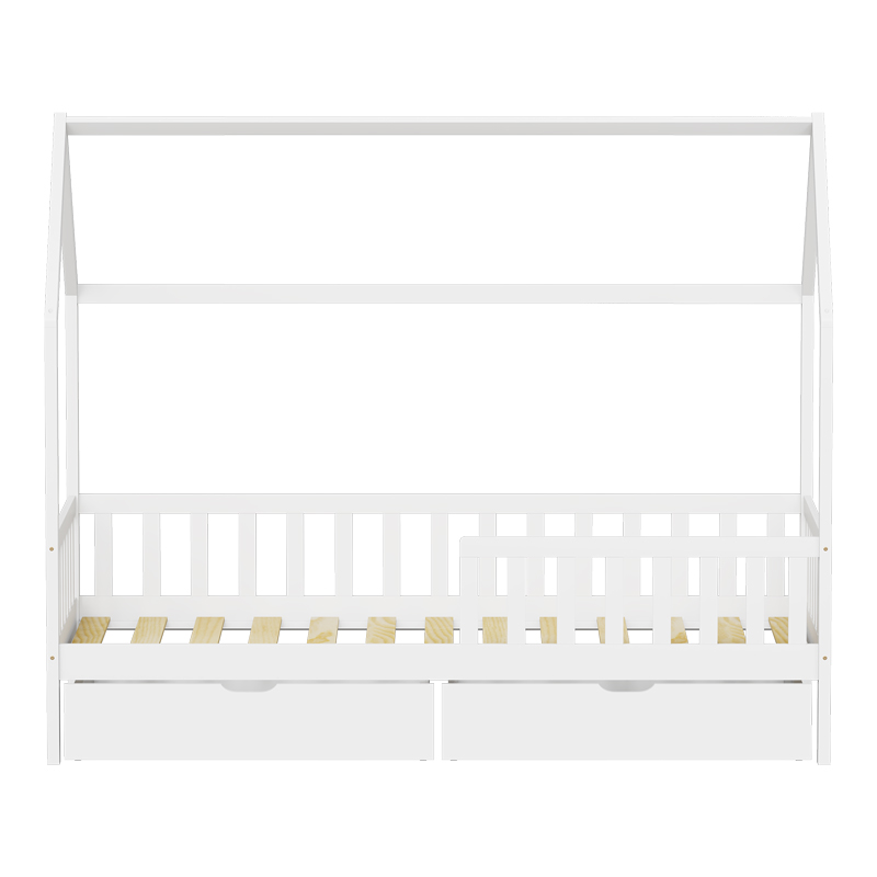 Παιδικό κρεβάτι Piccolo τ. Montessori με 2 συρτάρια pakoworld ξύλο πεύκου σε λευκή απόχρωση 90x190εκ Παιδικό κρεβάτι Piccolo τ. Montessori με 2 συρτάρια pakoworld ξύλο πεύκου σε λευκή απόχρωση 90x190εκ - Image 5