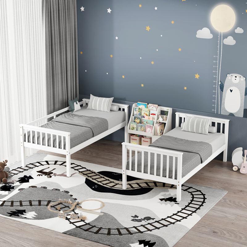 Παιδικό κρεβάτι κουκέτα Nani pakoworld ξύλο πεύκου σε λευκή απόχρωση 90x190εκ Παιδικό κρεβάτι κουκέτα Nani pakoworld ξύλο πεύκου σε λευκή απόχρωση 90x190εκ - Image 3