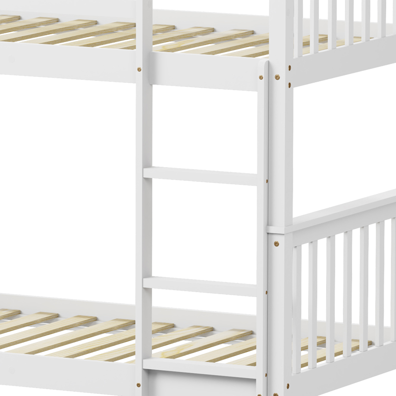 Παιδικό κρεβάτι κουκέτα Nani pakoworld ξύλο πεύκου σε λευκή απόχρωση 90x190εκ Παιδικό κρεβάτι κουκέτα Nani pakoworld ξύλο πεύκου σε λευκή απόχρωση 90x190εκ - Image 9