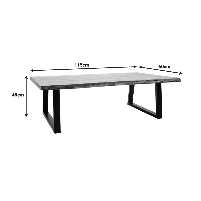 Τραπέζι σαλονιού Miles pakoworld μασίφ ξύλο ακακίας πάχους 3.7-4εκ σε φυσική απόχρωση με μαύρα μεταλλικά πόδια 115x60x45εκ Τραπέζι σαλονιού Miles pakoworld μασίφ ξύλο ακακίας πάχους 3.7-4εκ σε φυσική απόχρωση με μαύρα μεταλλικά πόδια 115x60x45εκ - Image 6