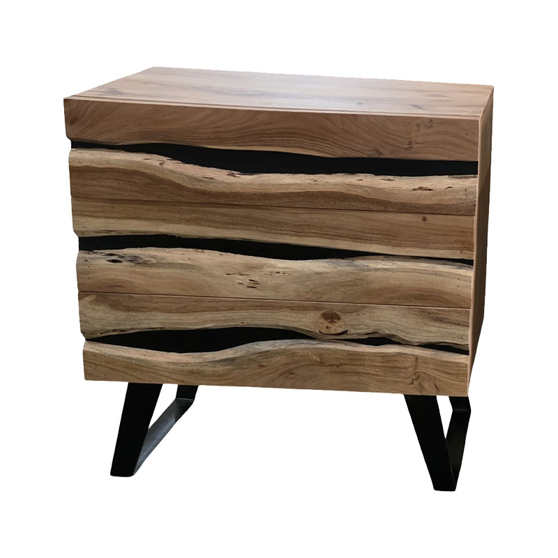 Σετ κρεβατοκάμαρας Imena pakoworld 4τεμ μασίφ ξύλο 160x200εκ Σετ κρεβατοκάμαρας Imena pakoworld 4τεμ μασίφ ξύλο 160x200εκ - Image 3