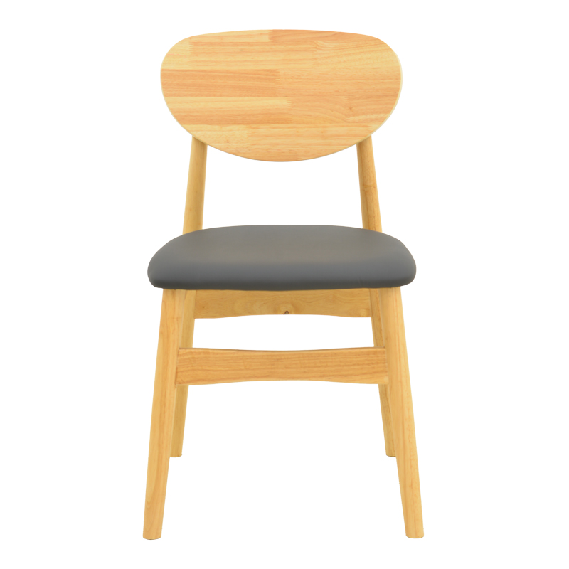 Καρέκλα Cardith pakoworld rubberwood-plywood σε φυσική απόχρωση-pu μαύρο 48x51x78εκ Καρέκλα Cardith pakoworld rubberwood-plywood σε φυσική απόχρωση-pu μαύρο 48x51x78εκ - Image 5