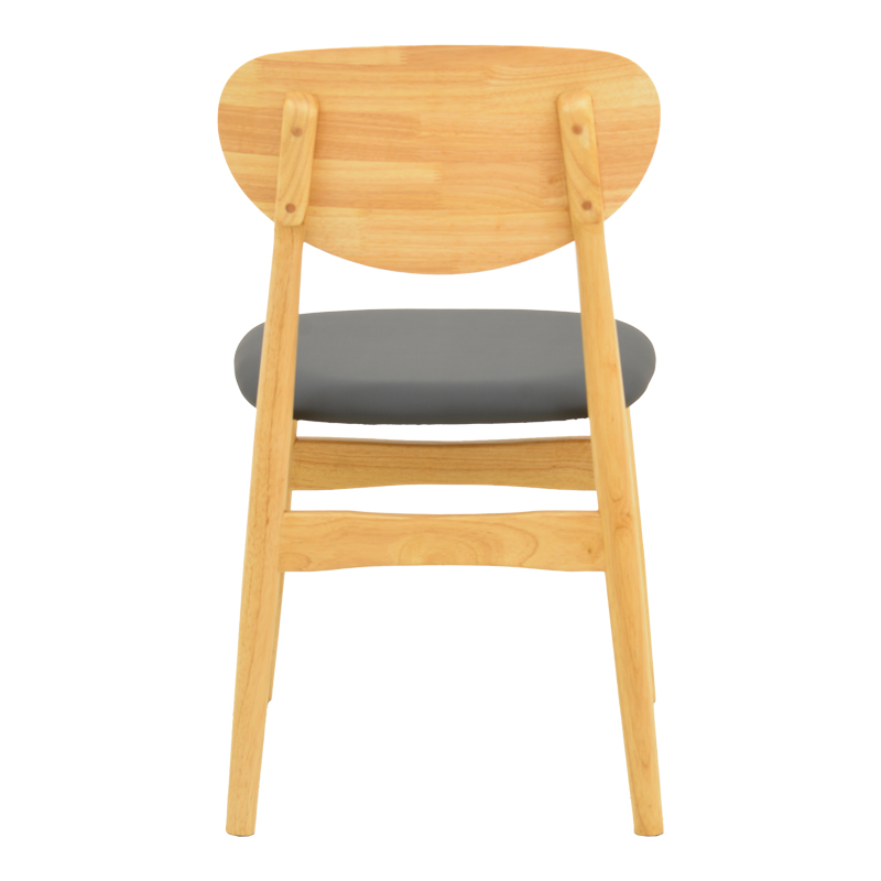 Καρέκλα Cardith pakoworld rubberwood-plywood σε φυσική απόχρωση-pu μαύρο 48x51x78εκ Καρέκλα Cardith pakoworld rubberwood-plywood σε φυσική απόχρωση-pu μαύρο 48x51x78εκ - Image 6