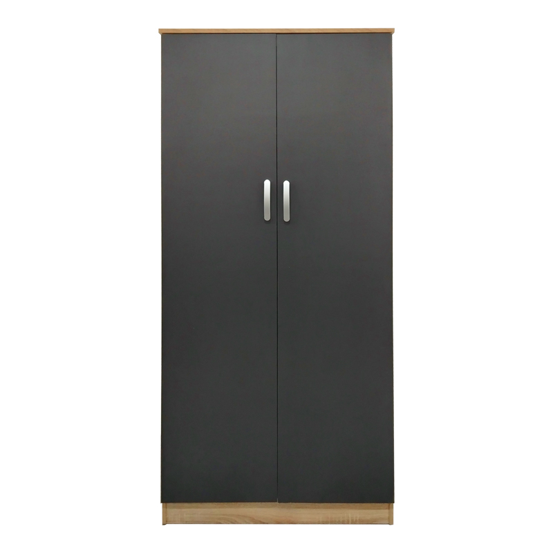 Ντουλάπα δίφυλλη Lego pakoworld σε sonoma-ανθρακί απόχρωση 80x42x180εκ Ντουλάπα δίφυλλη Lego pakoworld σε sonoma-ανθρακί απόχρωση 80x42x180εκ - Image 4