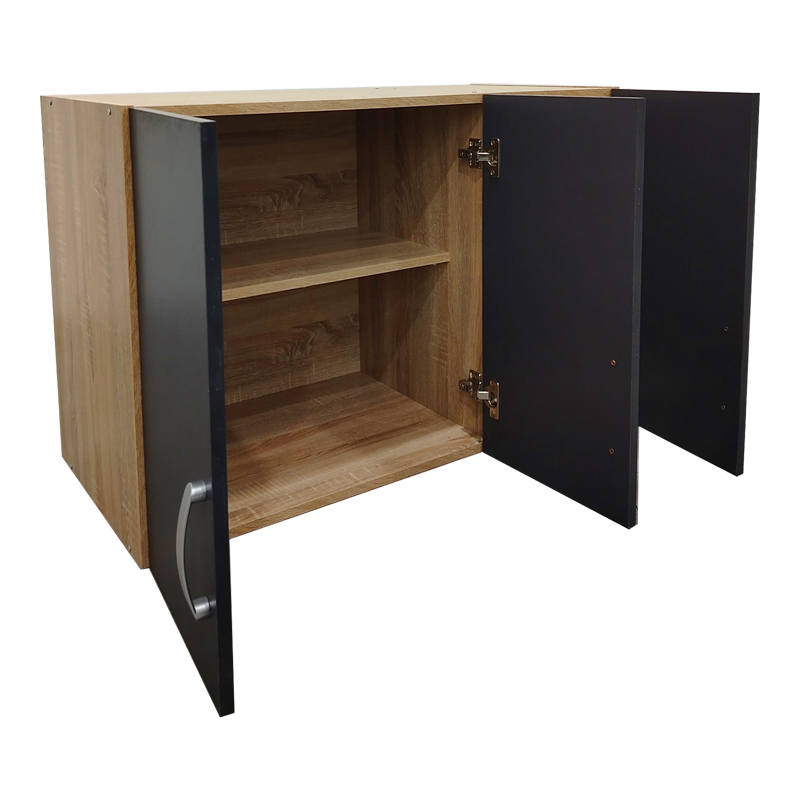 Πατάρι ντουλάπας τρίφυλλο Lego pakoworld σε sonoma-ανθρακί απόχρωση 90x41.5x60εκ Πατάρι ντουλάπας τρίφυλλο Lego pakoworld σε sonoma-ανθρακί απόχρωση 90x41.5x60εκ - Image 2