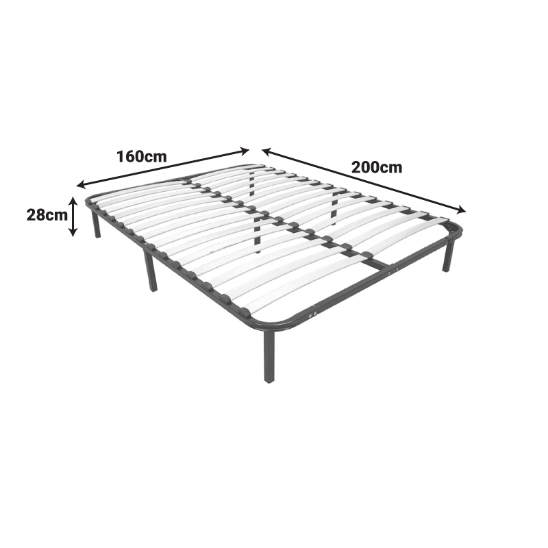 Κρεβάτι-υπόστρωμα Amaso pakoworld μεταλλικό μαύρο 160x200x28εκ Κρεβάτι-υπόστρωμα Amaso pakoworld μεταλλικό μαύρο 160x200x28εκ - Image 7