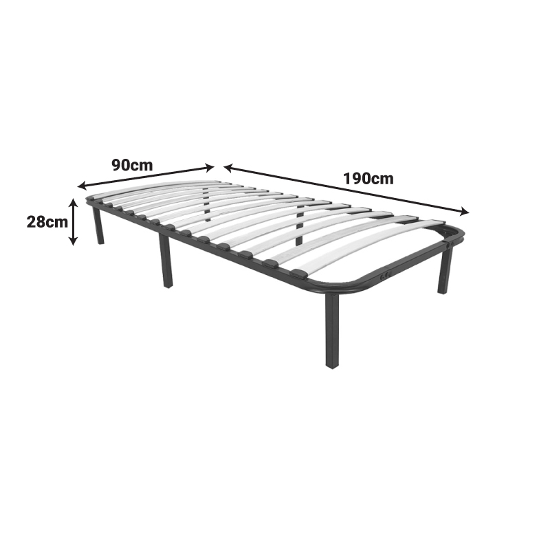 Κρεβάτι-υπόστρωμα Amaso pakoworld μεταλλικό μαύρο 90x190x28εκ Κρεβάτι-υπόστρωμα Amaso pakoworld μεταλλικό μαύρο 90x190x28εκ - Image 6