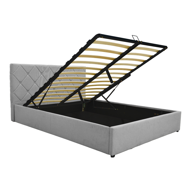 Κρεβάτι Dreamie pakoworld με αποθηκευτικό χώρο ύφασμα γκρι 160x200εκ Κρεβάτι Dreamie pakoworld με αποθηκευτικό χώρο ύφασμα γκρι 160x200εκ - Image 3