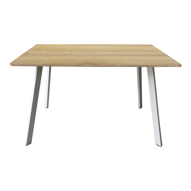 Τραπέζι Squaro pakoworld sonoma mdf με λευκά μεταλλικά πόδια 120x70x75εκ Τραπέζι Squaro pakoworld sonoma mdf με λευκά μεταλλικά πόδια 120x70x75εκ - Image 2