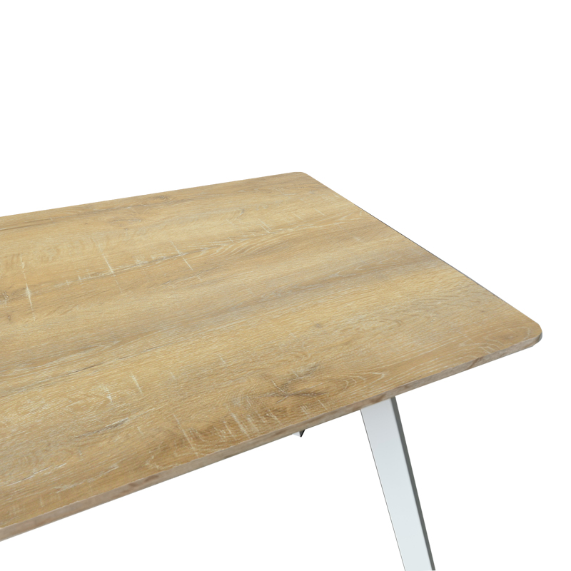 Τραπέζι Squaro pakoworld sonoma mdf με λευκά μεταλλικά πόδια 120x70x75εκ Τραπέζι Squaro pakoworld sonoma mdf με λευκά μεταλλικά πόδια 120x70x75εκ - Image 3