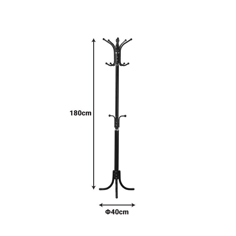 Καλόγερος Mendora pakoworld μέταλλο σε μαύρη απόχρωση 40x40x180εκ Καλόγερος Mendora pakoworld μέταλλο σε μαύρη απόχρωση 40x40x180εκ - Image 4